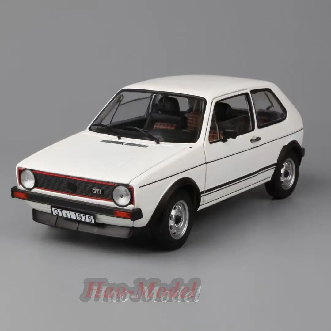 Norev 1/18 para vw golf gti 1976 liga diecast modelo de carro simulação brinquedo meninos presente aniversário hobby exibição coleção alpino branco