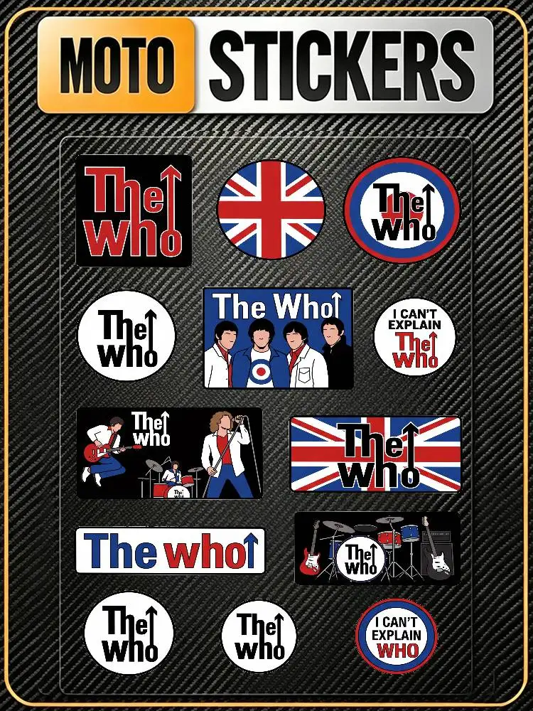 ThE- Who High Visibility Reflective Waterproof Decal Scratch Hide Sticker Fit Car Motorcycle Helmet Refrigerator