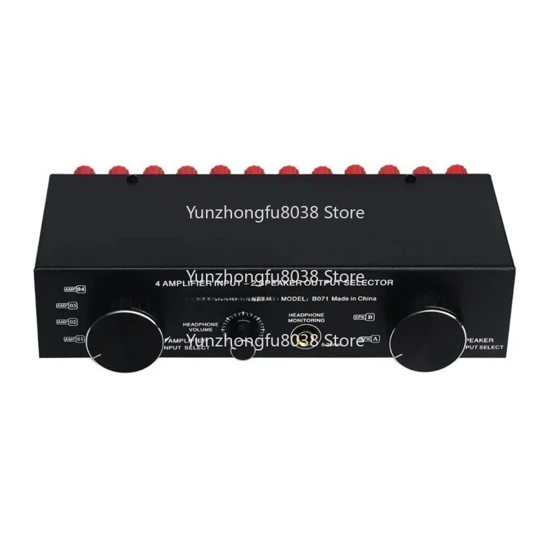 

Amplifier Speaker Selector Switch Switcher 4 Input 2 Output or 2 in 4 Out Power Amplifier Speaker Selector Switcher 300W