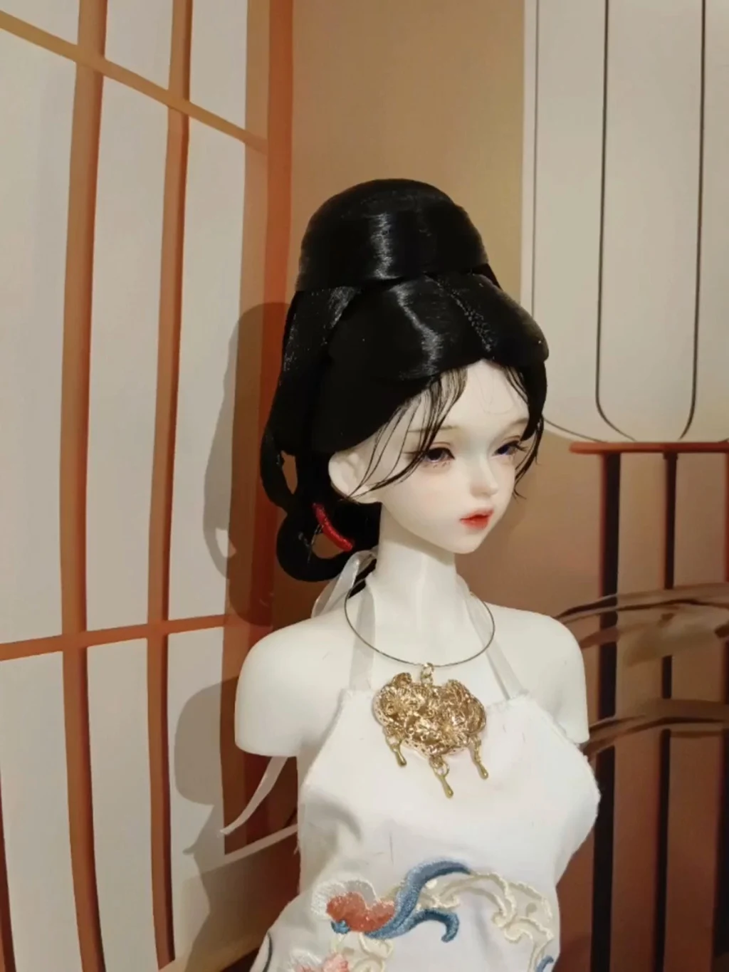 

1/6 1/4 1/3 Масштаб Древний Костюм BJD Фея Парик Куклы Парики Китайский Ханфу Винтаж Волосы Для MSD SD13 Большая Девушка SSDF Аксессуары 2022