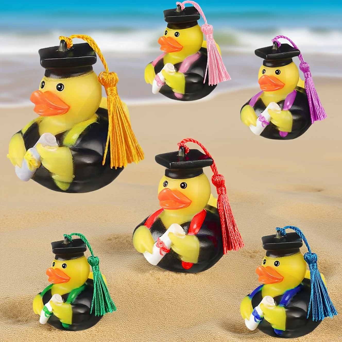 Sombrero de Graduación para Pato Doctorado, Adornos para Coche, Decoraciones para Fiestas, Regalos de Cumpleaños, Adornos para Halloween y Navidad