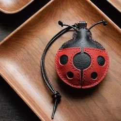 Handmade leather insect series / scarab keychains bag pendant key ring Christmas and New Year gifts  key chain