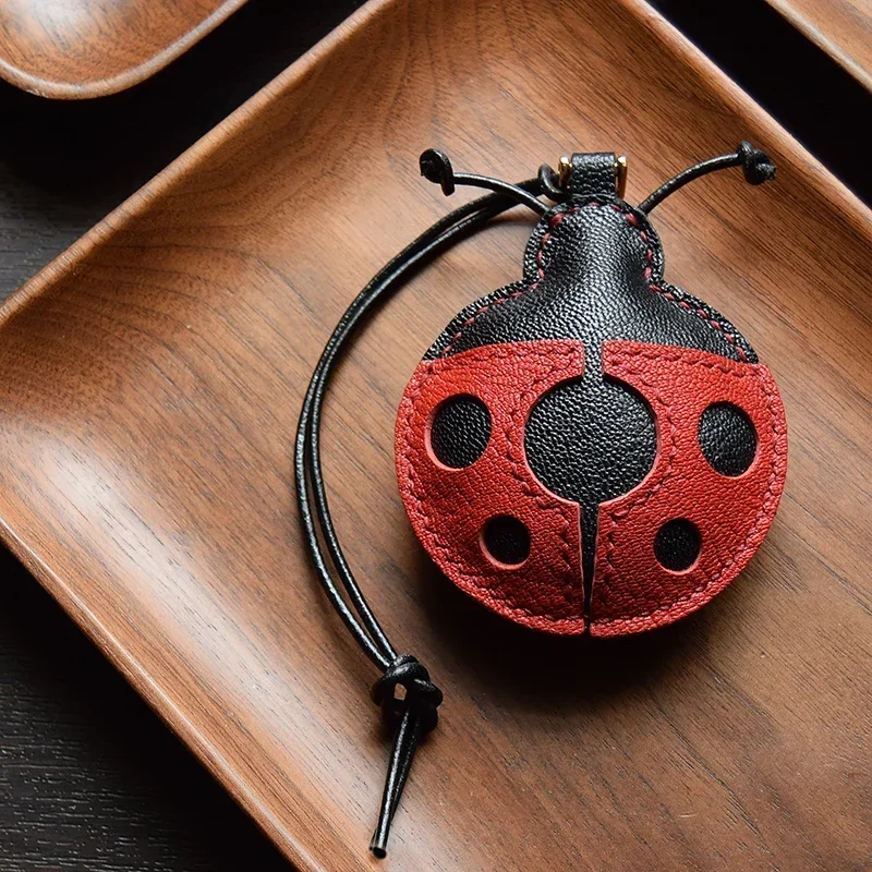 Handmade leather insect series / scarab keychains bag pendant key ring Christmas and New Year gifts  key chain