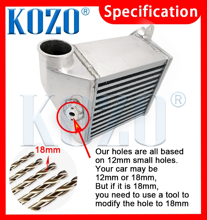 Aluminum Intercooler for VW JETTA GOLF MK4 GTI Bora 1.9TDI 97-05