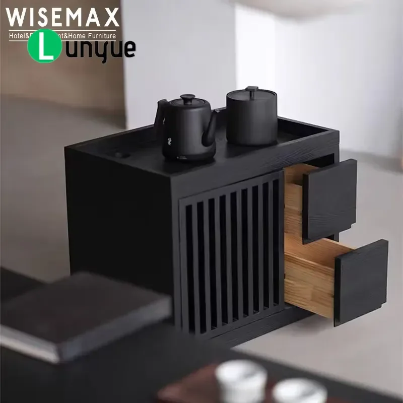 Modern Nordic Solid Ash Wood Side Table Living Room Storage Cabinet for Hotel Office Villa Apartment Durable Furniture