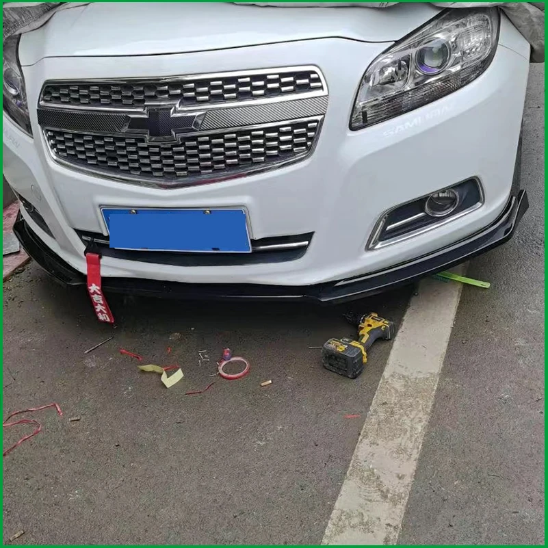 

For Chevrolet Malibu 2011-2014 Front Bumper Lip Diffuser Protector Plate Cover Trim Strips Car Styling Auto Parts Accessories