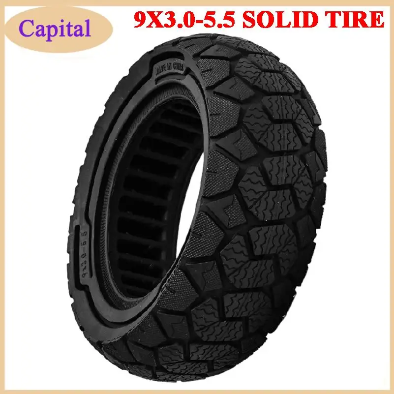 

Off-Road Solid Rubber Tire 9*3.0-5.5 for Kugoo Kukirin G2 Pro Electric Scooter Anti Slip Tyre No Inflation Needed