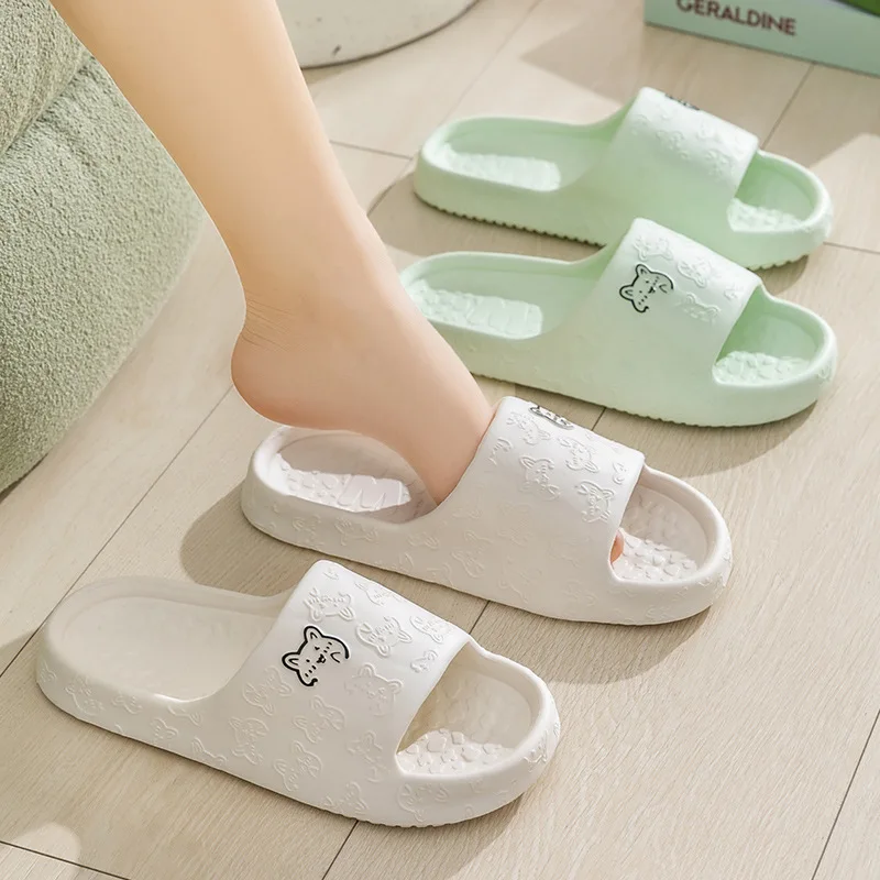Zapatillas de verano para mujer, baño interior para el hogar, sandalias de ducha antideslizantes, zapatillas de hombre EVA para parejas