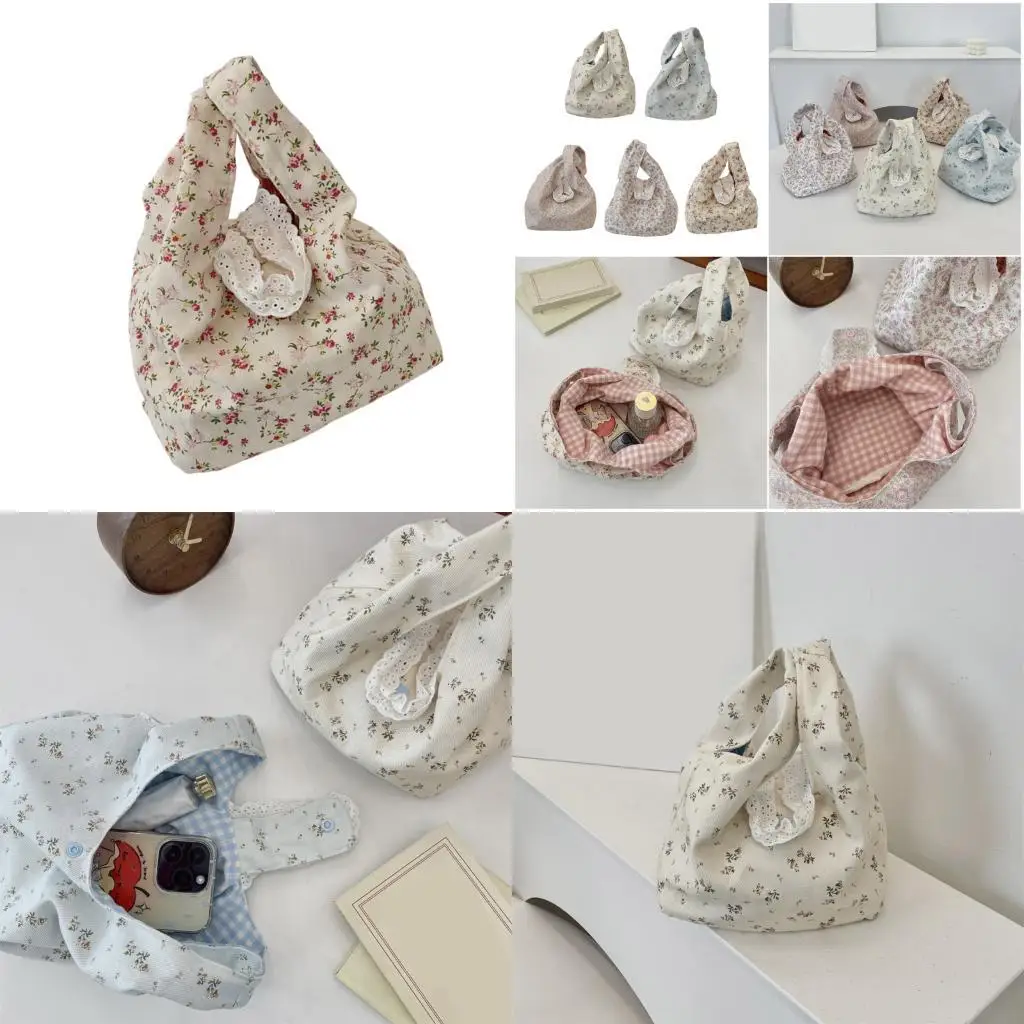 

D46D модная сумка для цветочного дизайна удобная ручка многофункциональная сумка для узел