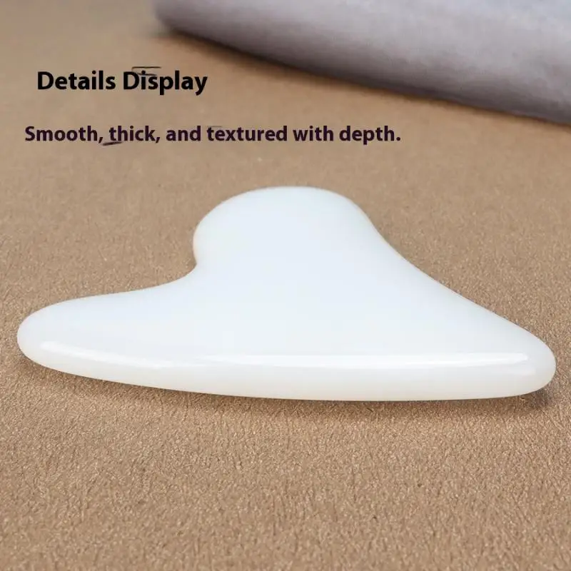 (YY)1Pc 2025 High Silicon Glass Gua Sha Scraper Facial Massager Tool Guasha Massage Board Face Lift Slim Scraper Scraping Plate