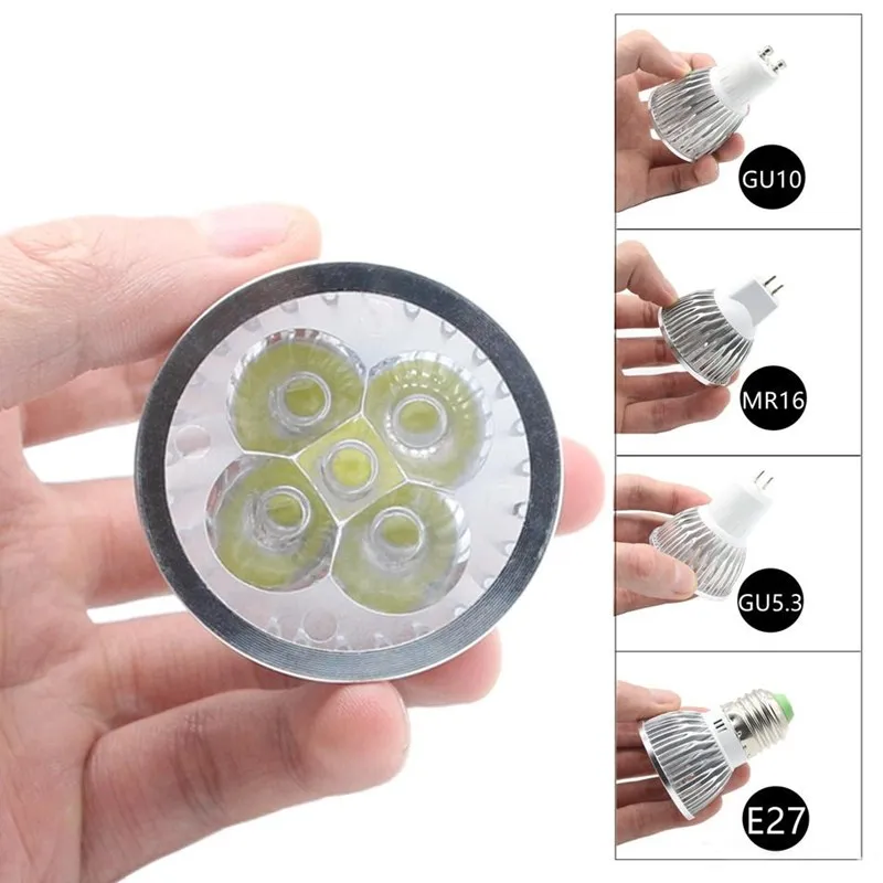 Pop MR16 LED Bulb Light Spotlight GU10 E27 E14 9W 12W 15W Replace Halogen Lamp AC 110-240V DC 12V 3000K 4000K 6500k Energy Savin
