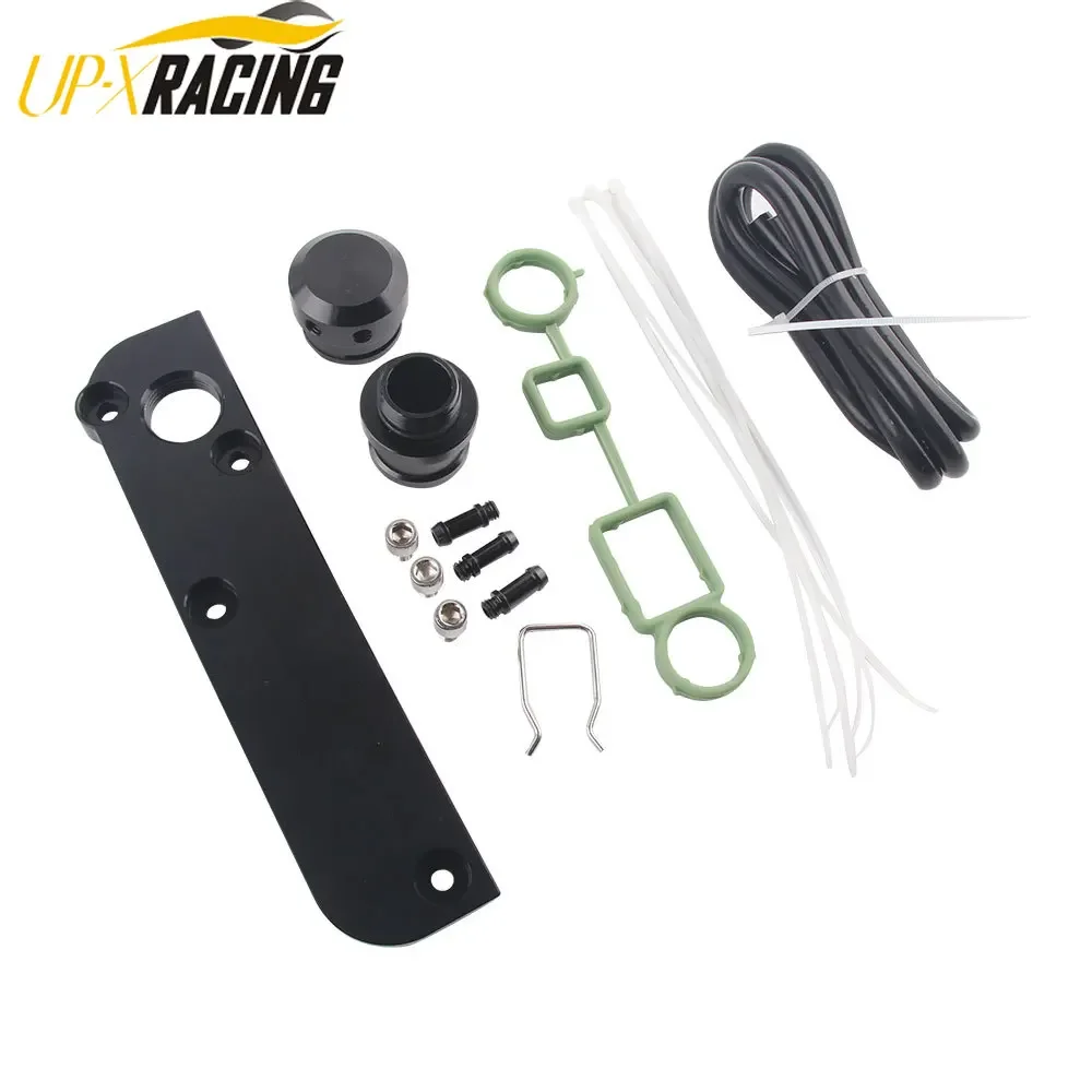 PCV Adapter Set for Audi VW 2.0 TFSI EA113 ENGINE Torque Solution Billet PCV Adapter w / Boost Kit Cover