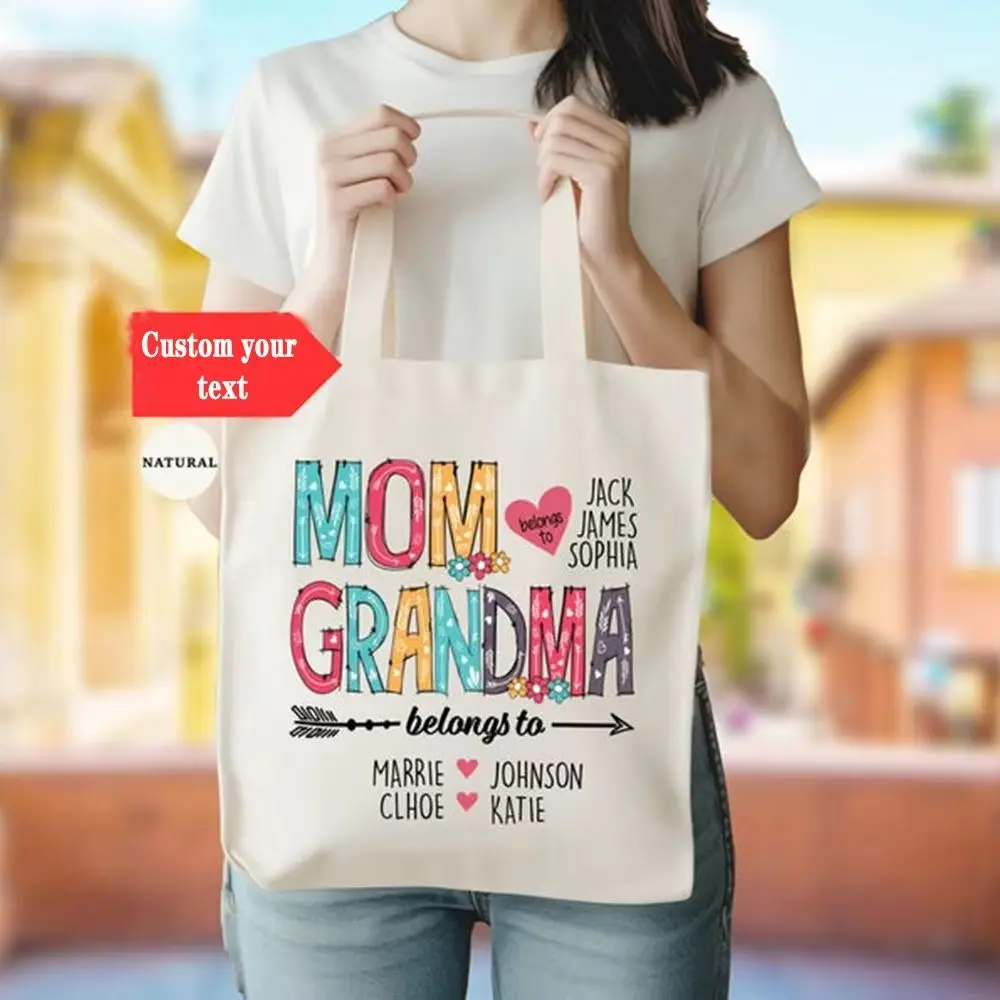 

Tavern Canvas Tote Bag Custom Mommy Quote Print Household Caregivers Leisure Rest Daily Portable Goods Arrangement Gift