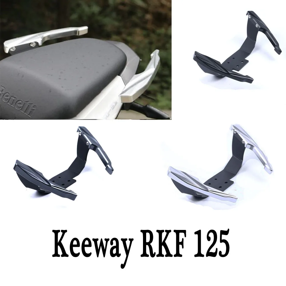 For Keeway RKF 125 RKF125 125RKF Rear Armrest tail Wing Golden Ox Horn motorcycle Rear Tail Rack