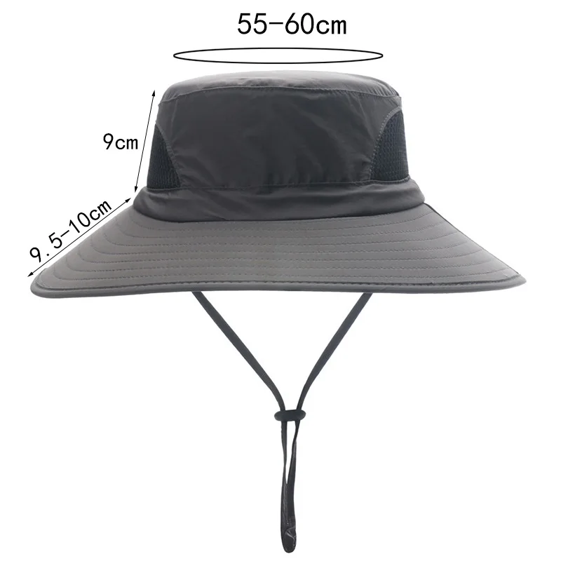 CAMOLAND Waterproof Bucket Hats For Women Men Breathable Mesh Fisherman Caps Summer Anti UV Sun Hat Male Hiking Beach Cap