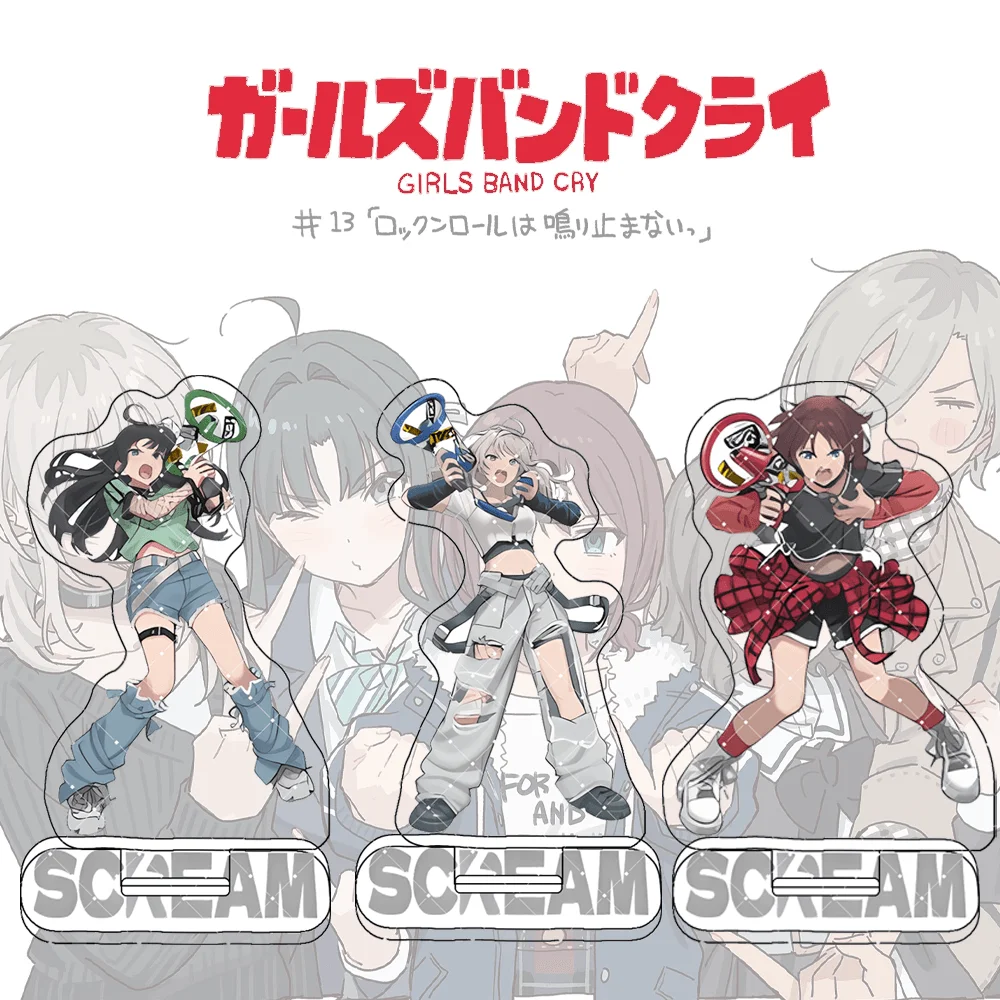 Girls Band Cry Kawaragi Momoka Acrylic Standee Anime Figure Model 15cm Iseri Nina Lupa Desktop Decor Cute New Keychain