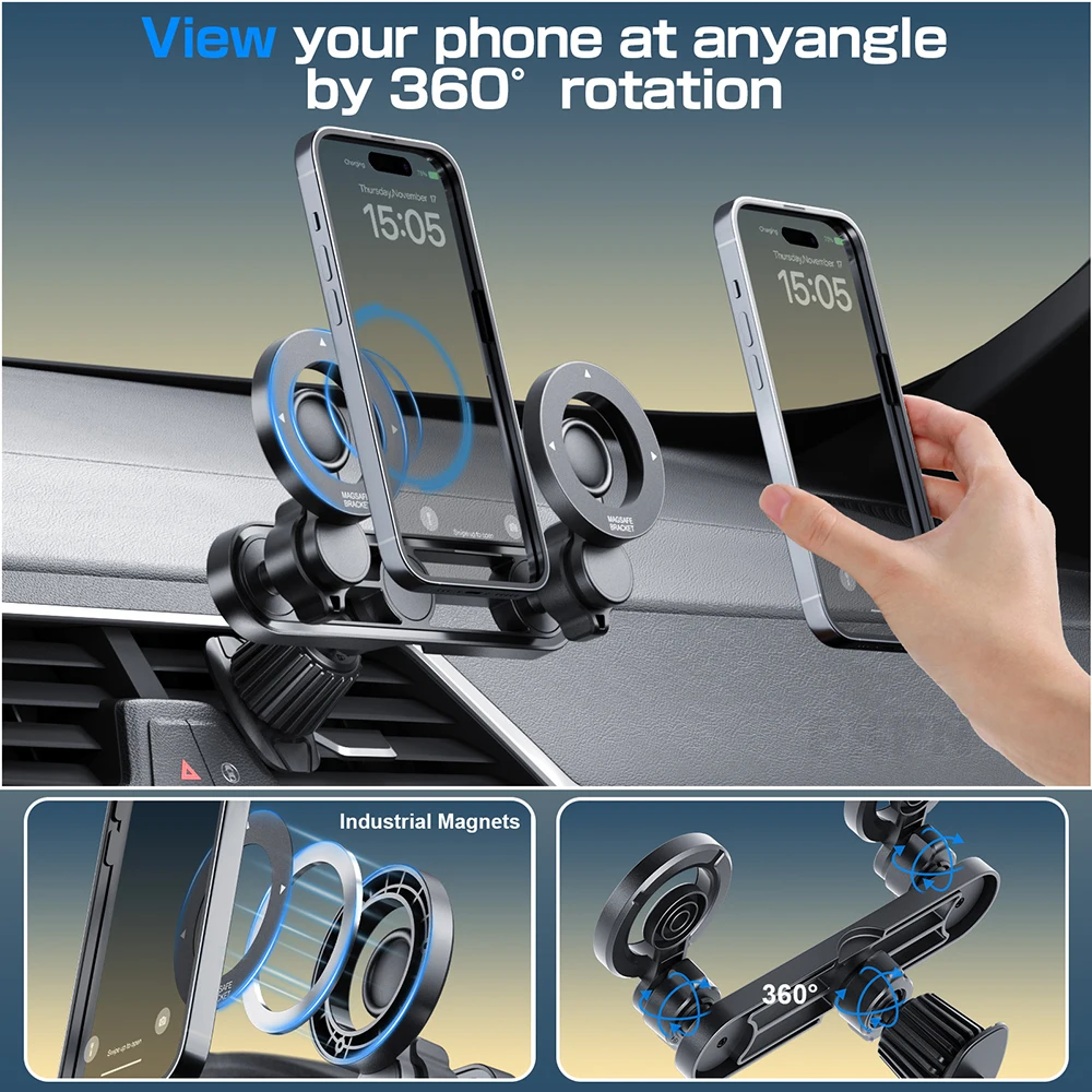 Çift Manyetik Araç Telefon Tut - Magnetic Phone Holder For Car Vent incelemesi ve fiyatı