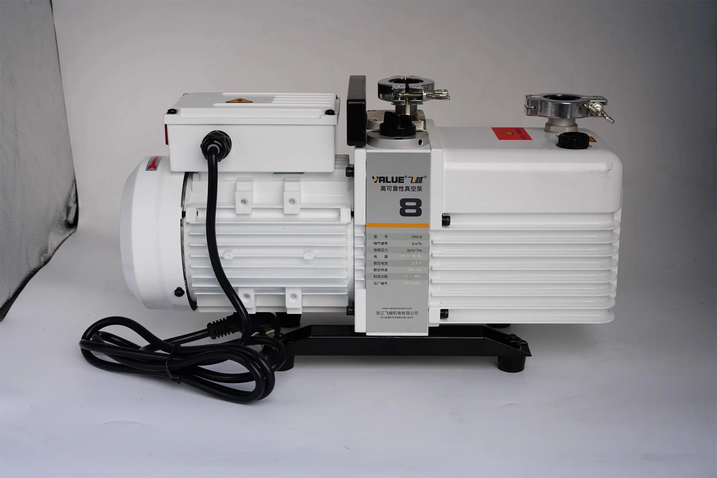 Two-stage Vacuum Pump 220V Integral Oil Pump Electric Double-stage Rotary Vane Vacuum Oil Pump VRD-16