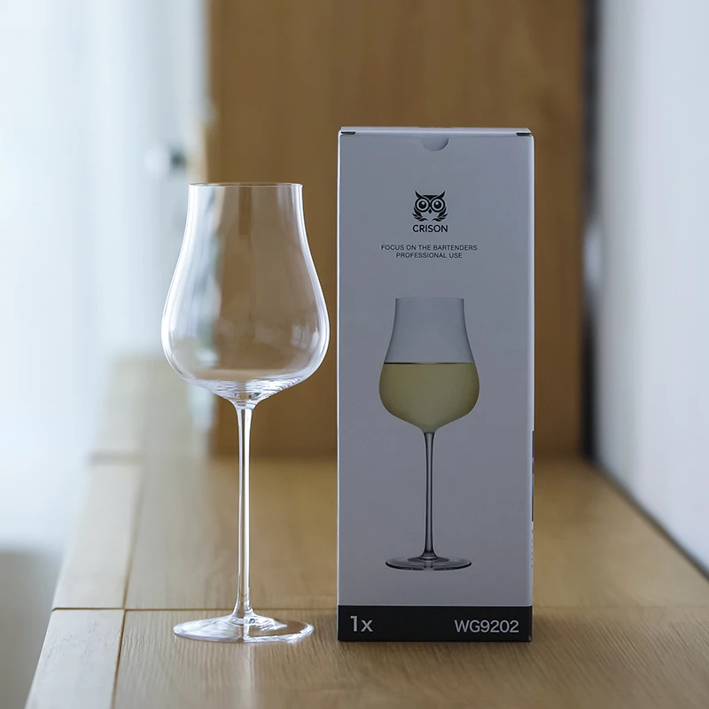 WG9202 كريسون سلوفاكيا نمط سوبر رقيقة كريستال بورجوندي كأس النبيذ الأبيض الداكن Sommelier الحصري تذوق كأس للنبيذ