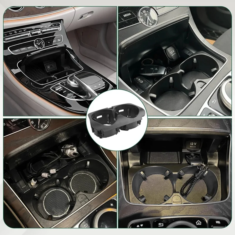 DT39 Water Cup Holder for Mercedes for Benz C E GLC V G Class W205 W213 W253 W447 A2056800691 Center Console Insert