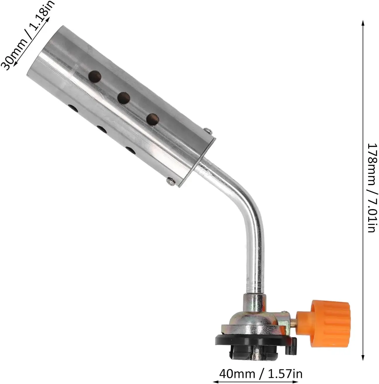 Tragbarer Butanbrenner für Outdoor-Camping, BBQ, Löten, Schweißen und Hartlöten mit Einstellbarer Flamme Heißluftpistole – Detail 3