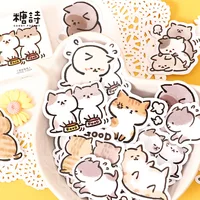 45 Pcs Kawaii Cat Stickers Set Aesthetic Cute Stationery Ideal for Laptop Journal Planner Scrapbook Cat Lovers Decor 3