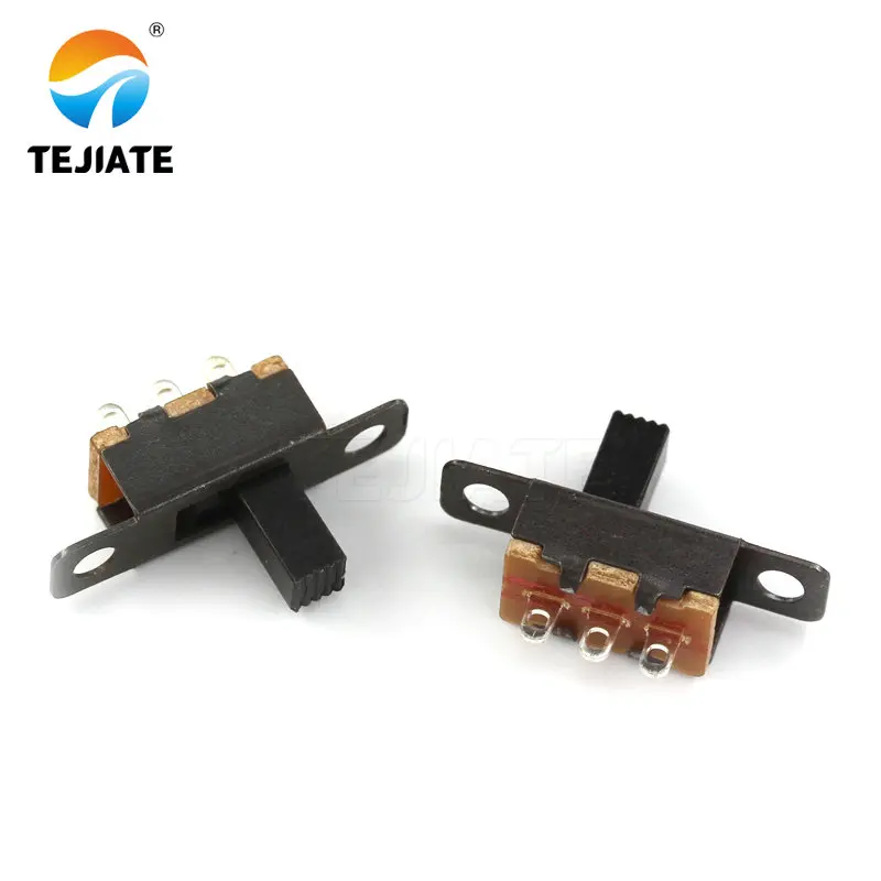 Toggle switch single double row straight plug horizontal small micro power switch sliding gear fluctuation band 2 gear 3 gear