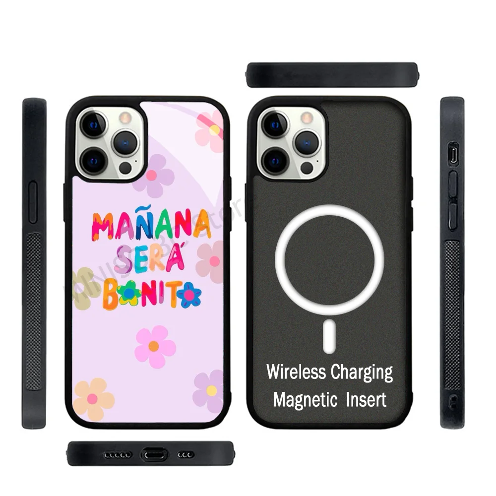 

Phone Case Strong Magnetic For IPhone 15 14 13 Pro Max 11 12 Mini Singer Karol G Colombia For Magsafe