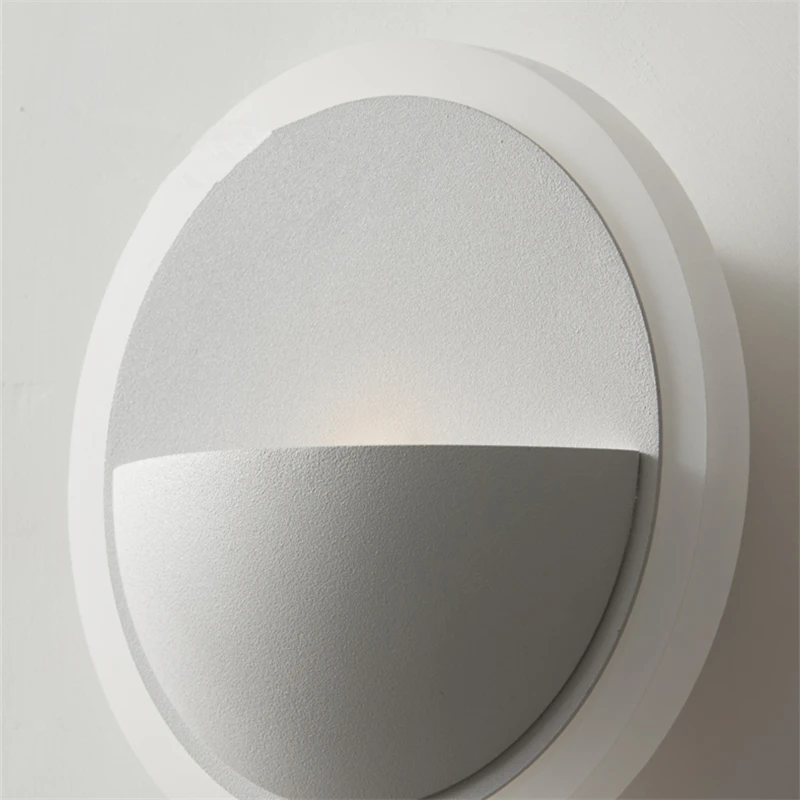 Round led wall lamp bedroom bedside lamp with zipper switch living room dining room background wall decoration lamp modern