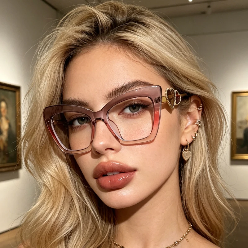 1 adet büyük çerçeveli, aşk mo - Sunglasses Cat Eye incelemesi ve fiyatı