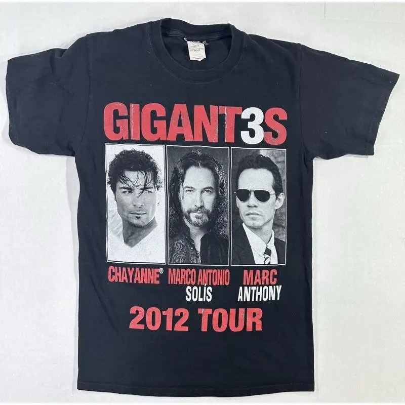 Gigant3s 2012 Tour Chayanne Marco Antonio Solis Marc Anthony T-Shirt