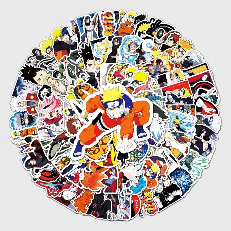 

115PCS Naruto Anime Waterproof Stickers for Luggage Scooter Fridge Phone DIY Decoration Anime Cosplay
