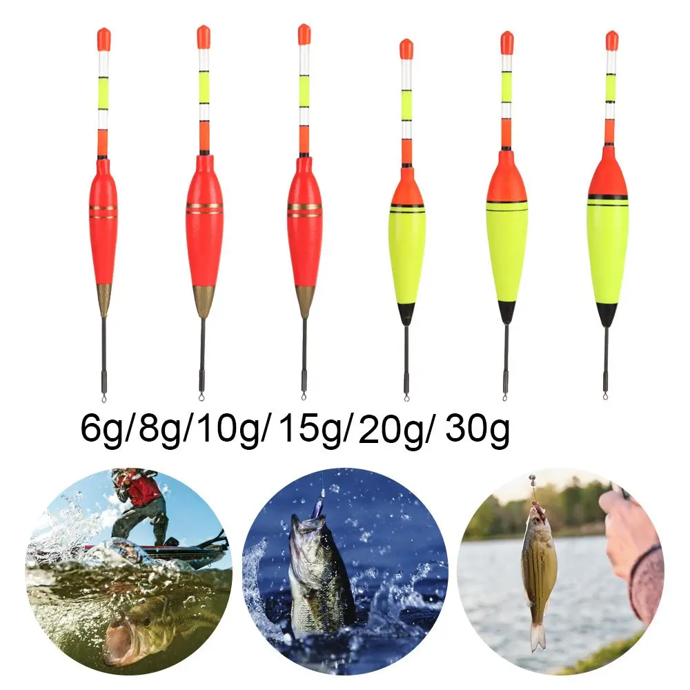 6g/8g/10g/15g/20g/30g EVA Luminous Fishing Float Long Vertical Night Lighting Fishing Floats Bobber