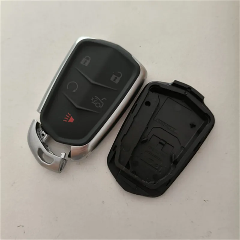 

2 шт., 5 кнопок, смарт-пульт дистанционного управления, чехол для автомобильного ключа для Cadillac SRX CTS ATS XTS Escalade ESV