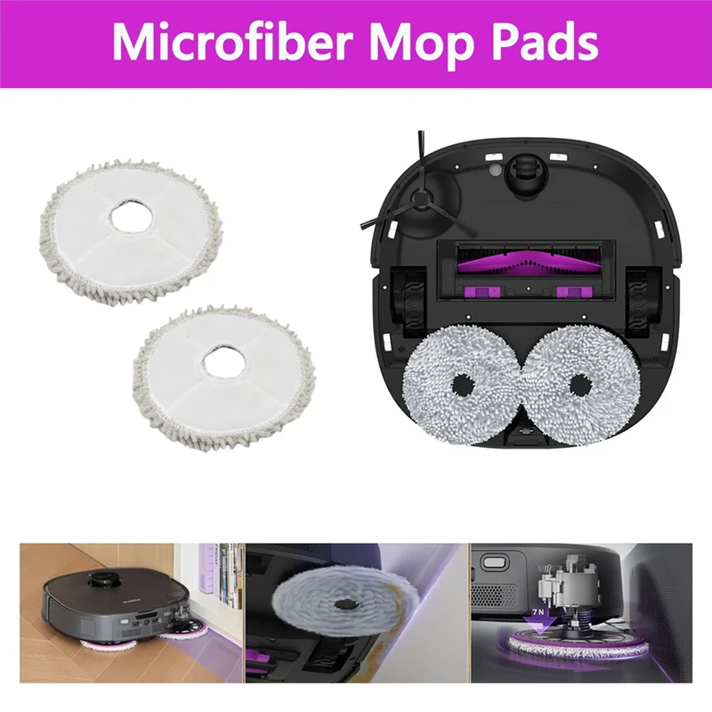 Y42A-유레카 J15 프로 울트라 로봇 진공 청소기 부품용 액세서리, 세척 및 재사용 가능, 필터, 사이드 브러시, 걸레, 먼지 봉투