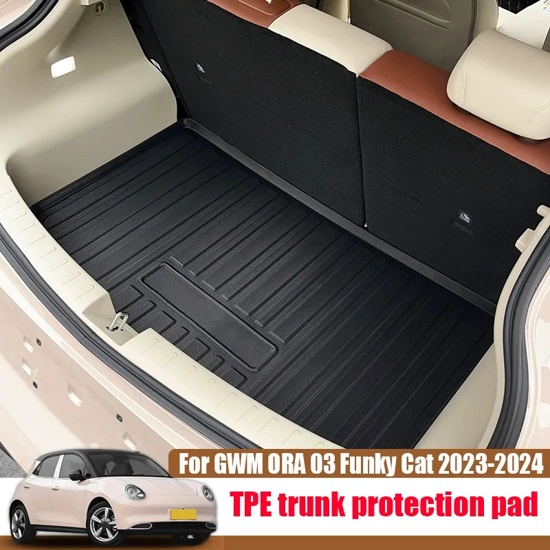 for GWM ORA 03 Funky Cat 2023 2024 TPE trunk protection pad car interior trunk pad car interior protective parts