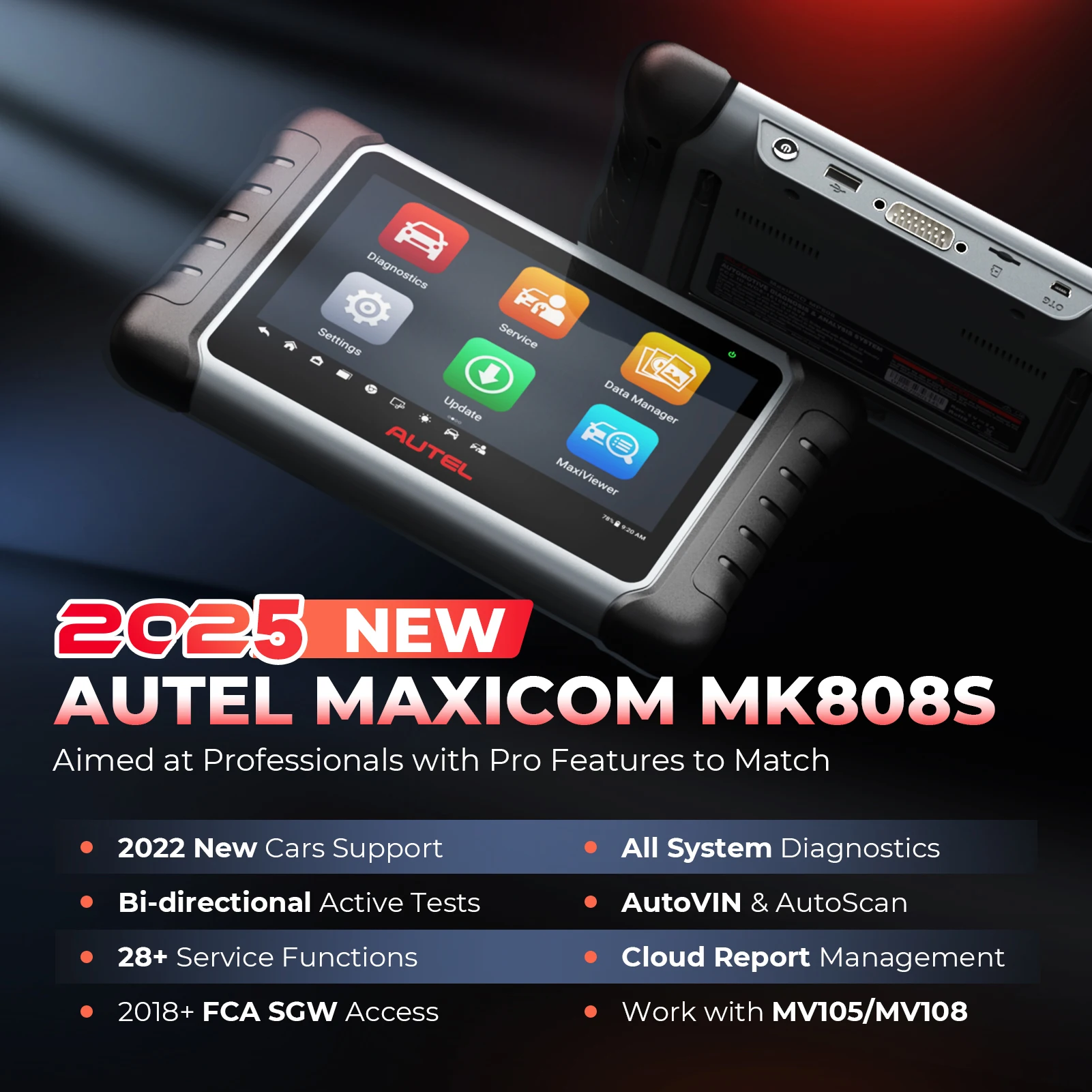 yZ[zAutel MK808S Pro OBD2XLi[ offc[ SVXeR[h[_[ PK MK808BT MX808S