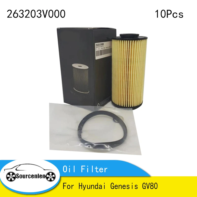 

10Pcs 26320-3V000 263203V000 Brand New Genuine Oil Filter For Hyundai Genesis GV80