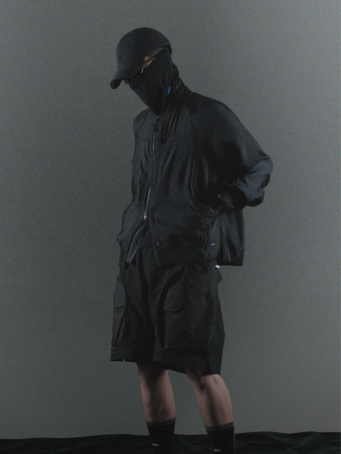 REINDEE LUSION 26SS 0262 thin coat TORAY METAL TEXTURE LIGHTWEIGHT MA1 JACKET TECHWEAR DARKWEAR CYBERPUNK