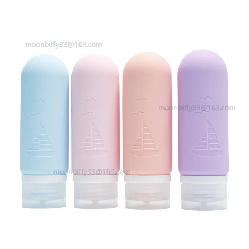 90ml siliconen fles hervulbare fles lotion douchegel shampoo samendrukbare container lege fles draagbare flessen voor op reis