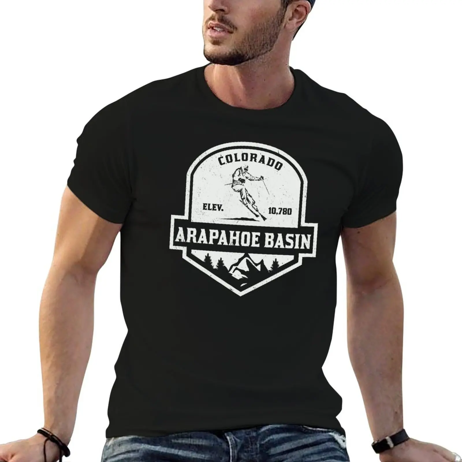 Arapahoe Basin Colorado Snow Skiing T-Shirt Utility Casual Work T-Shirt