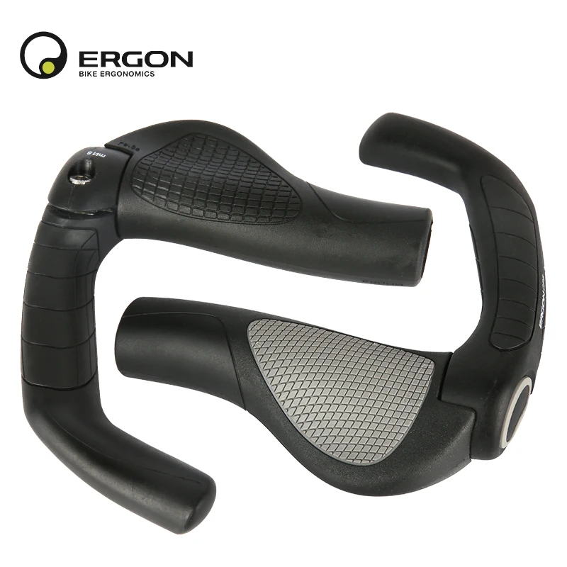 Original ERGON Lockable Bicycle Handlebar Grips Cycling MTB Extended Bar End Rubber Grip Ergonomics Touring Bike Handle Bar