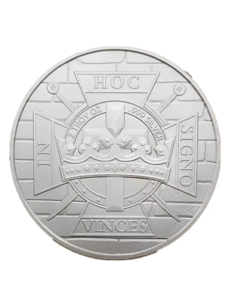 Masonic Exchange Europe Knights Templar Crusaders silver plating Commemorative Masonic Freemason Silver Coin
