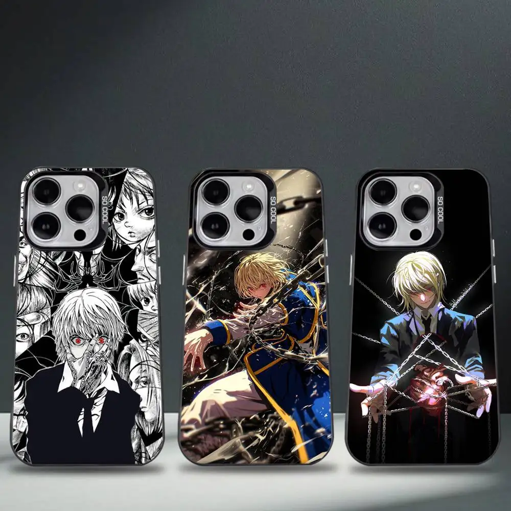 

Hunter X H-Hunter Kurapika Phone Case For iPhone 17,16,15,14,13,12,11,Pro,Max,Plus,E,Air,Mini Black Tpu Cover