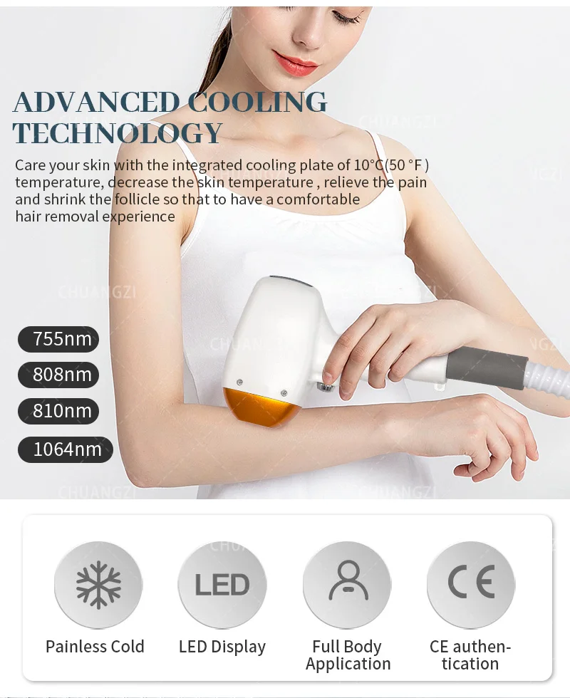 Équipement d'épilation de laser de glace d'équipement d'épilation de laser de diode de barre de laser de 3500W USA pour le salon