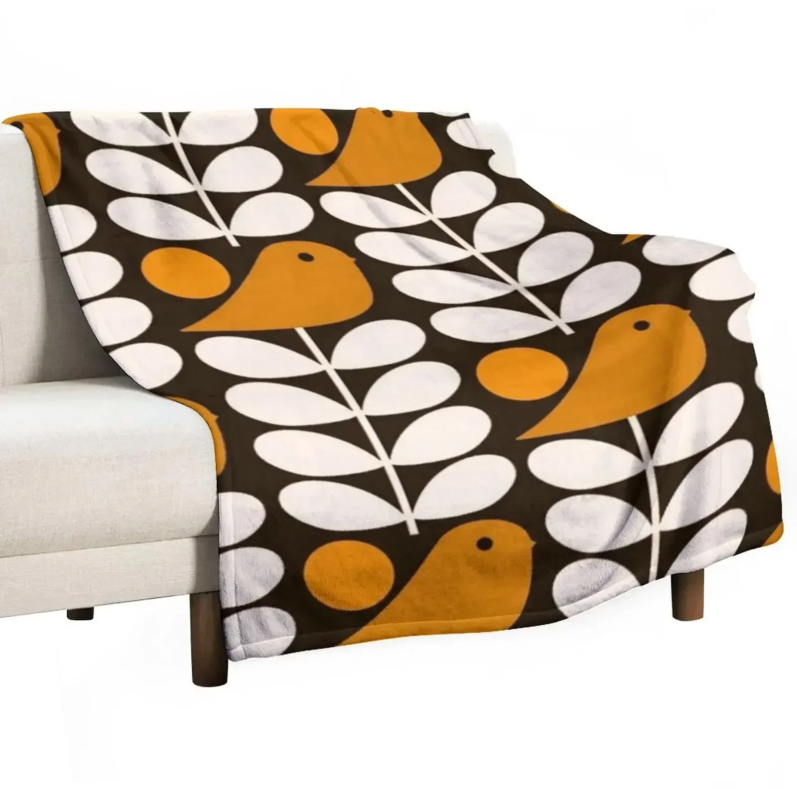

orla kiely birds, kiely pattern, orla kiely design, Throw Blanket Soft Warm Blanket Gift for Grandparents