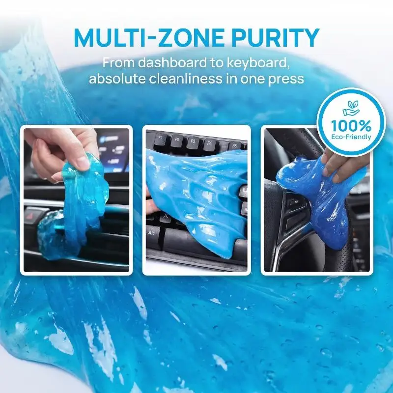 New Cleaning Gel For Car, Detailing Clean Slime, Car Interior Putty Cleaner, Universal Keyboard Notebook Magic Cleanser Mud