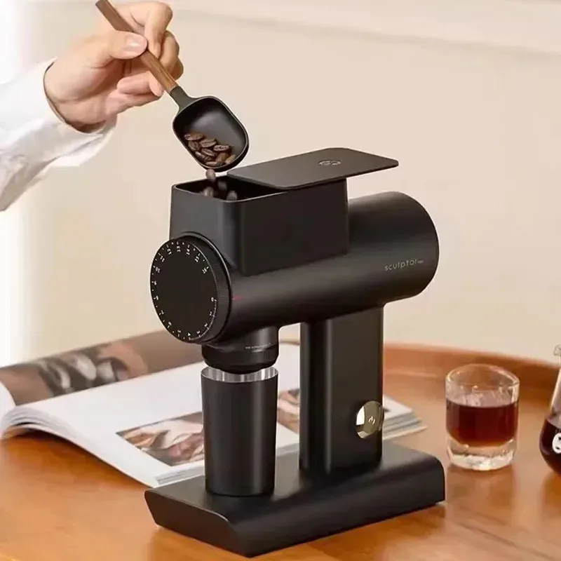 Electric Coffee Bean Grinder Fully Automatic Espresso 7-Core 74mm Diameter 36 Files Adjustable Coarseness Speed Regulation
