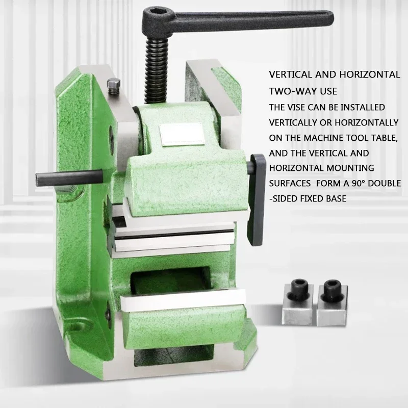 Milling machine V-shaped vise clip round tubular object 4 inch cylindrical vertical center vise machine with flat pliers