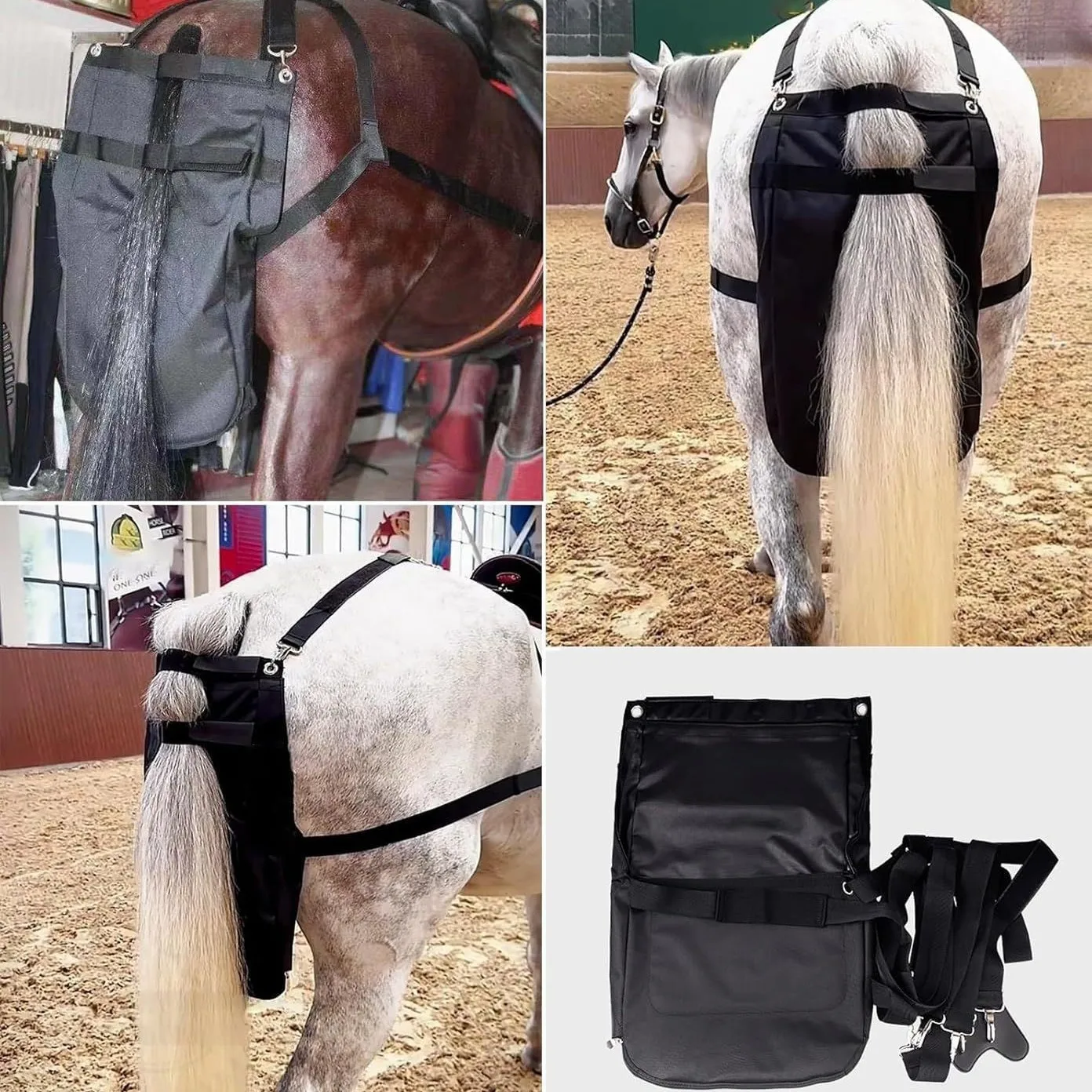 Portable Waterproof Horse Manure Bag Wear-Resistant Equestrian Spec Storage Bag for Stable And Riding Gear